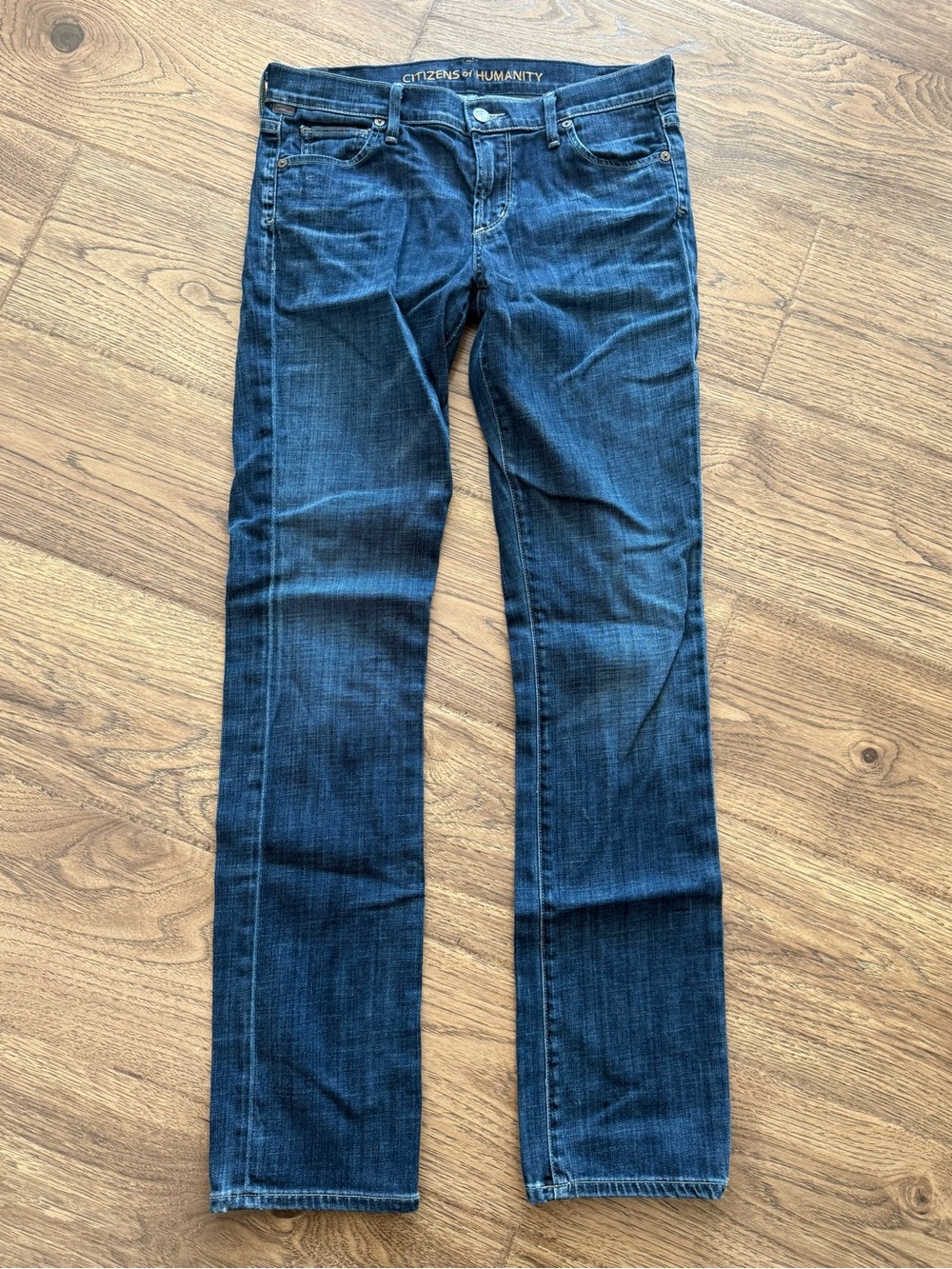 Citizens Of Humanity Dark Blue Straight-Leg Jeans